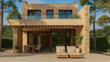 Villa de obra nueva con aislamiento térmico buena orientación y privacidad