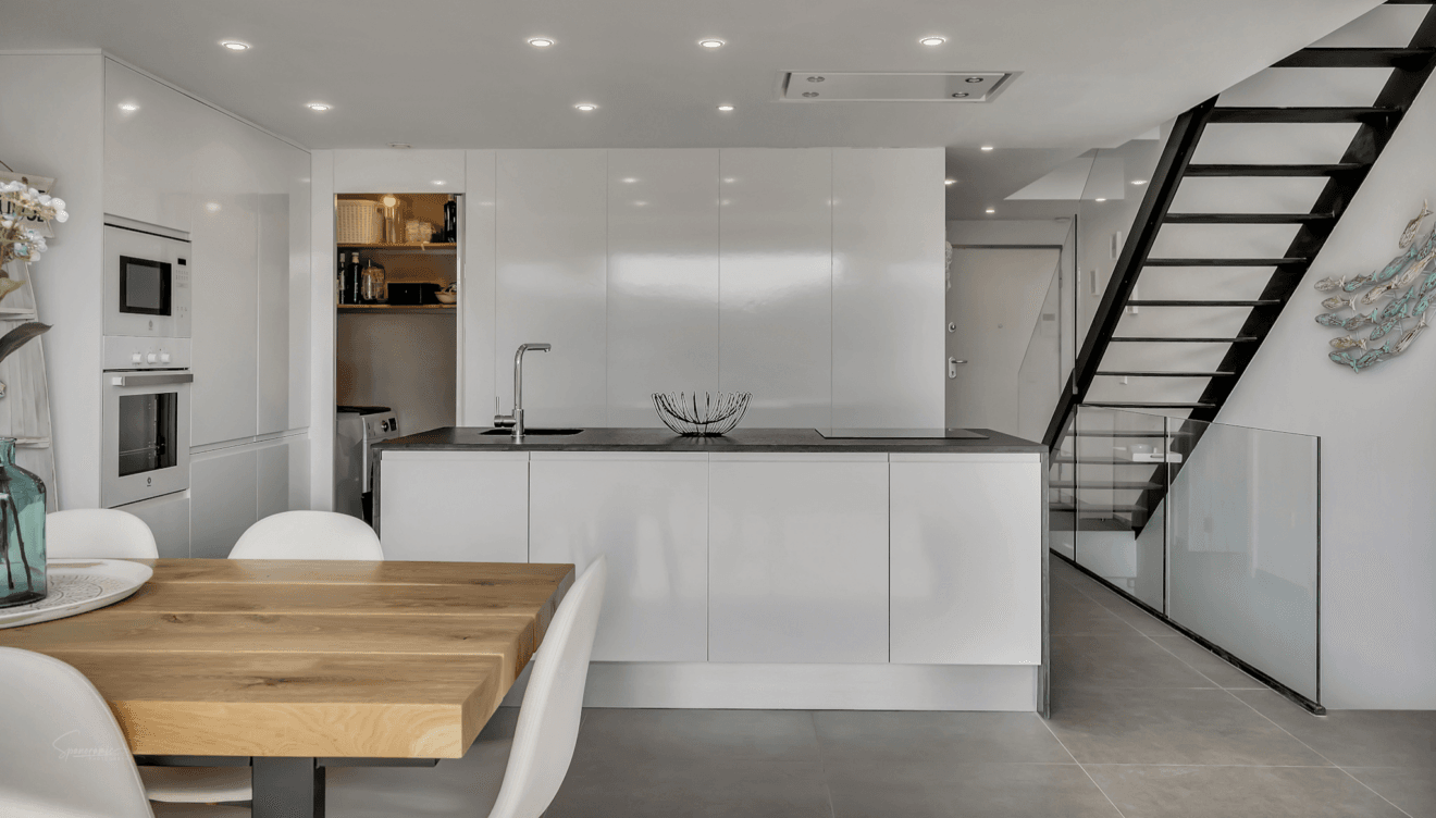 Vista general del tríplex interior