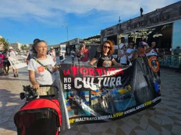 Manifestación antitaurina en Xàbia
