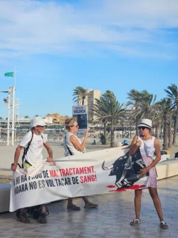 Manifestación antitaurina en Xàbia