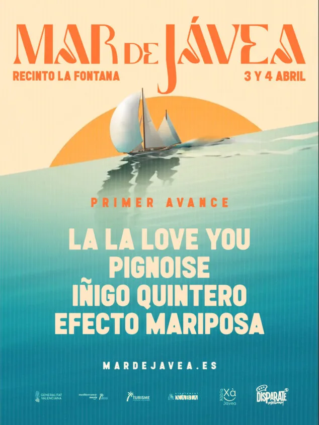 Imagen: Cartel Mar de Jávea 2026, primeras confirmaciones
