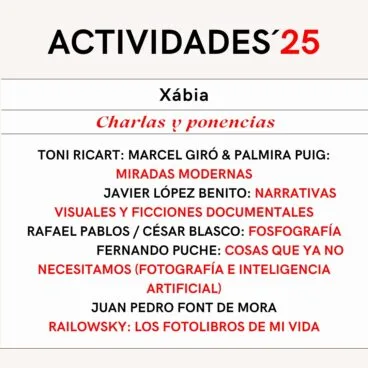 Charlas y ponencias de Festival Ojos Rojos en Xàbia