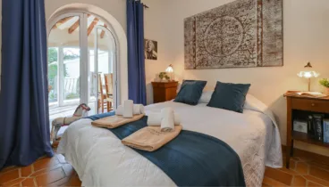 Dormitorio doble de Villa La Siesta ideal para familias o amigos