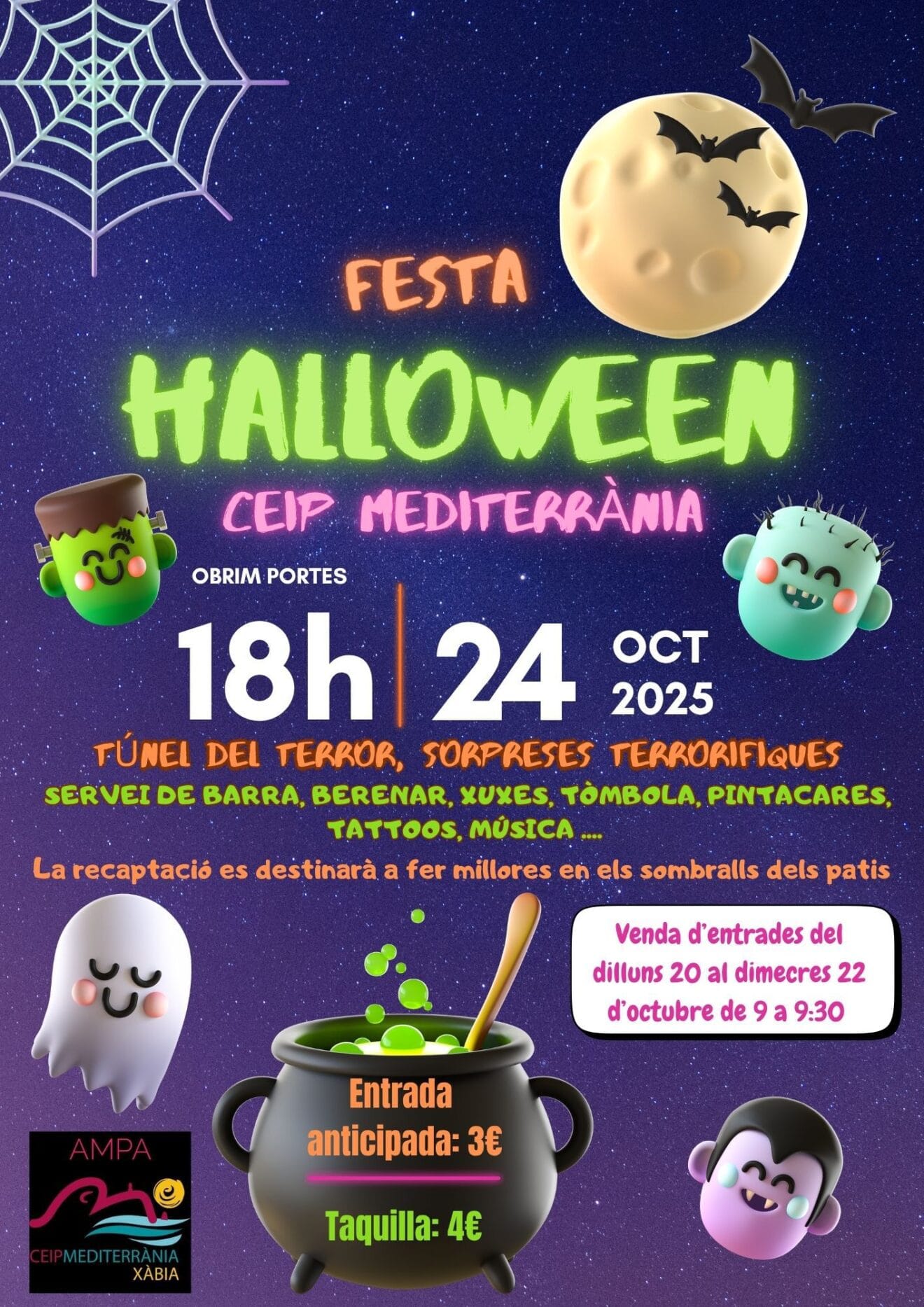 Fiesta Halloween en el CEIP Mediterrània