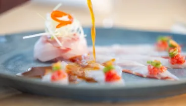 Presentación de autor en cada creación gastronómica