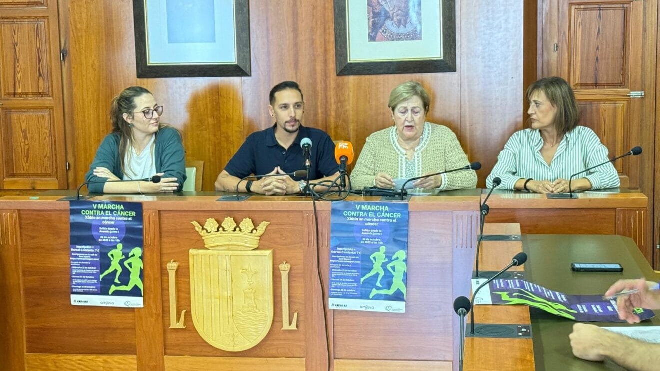 Presentación de la V Marcha contra el cáncer en Xàbia