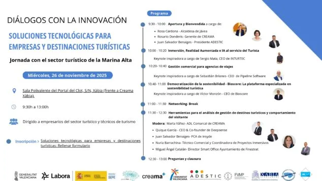 Imagen: Cartel de la charla de CREAMA en Xàbia