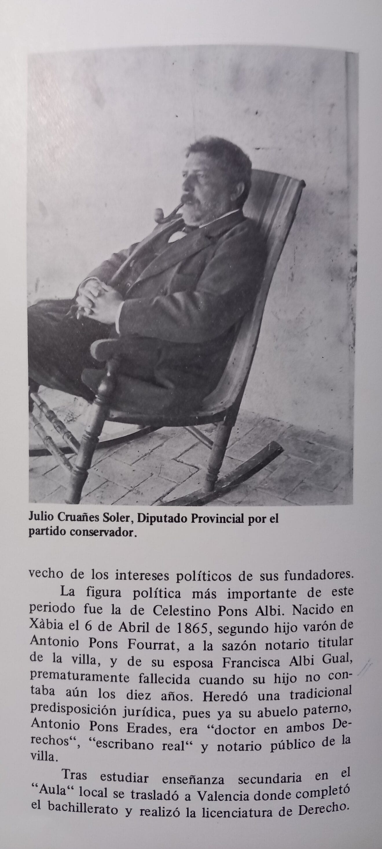 D. Julio Cruañes, deferencia de Godofredro Cruañes