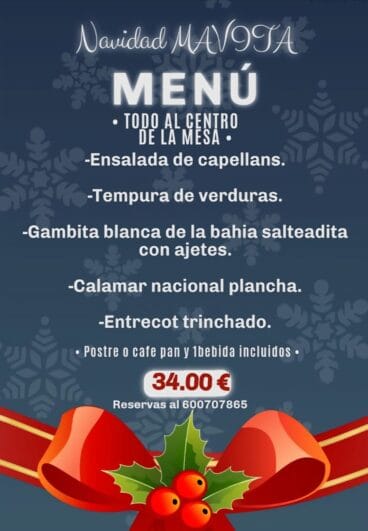Menú de Navidad