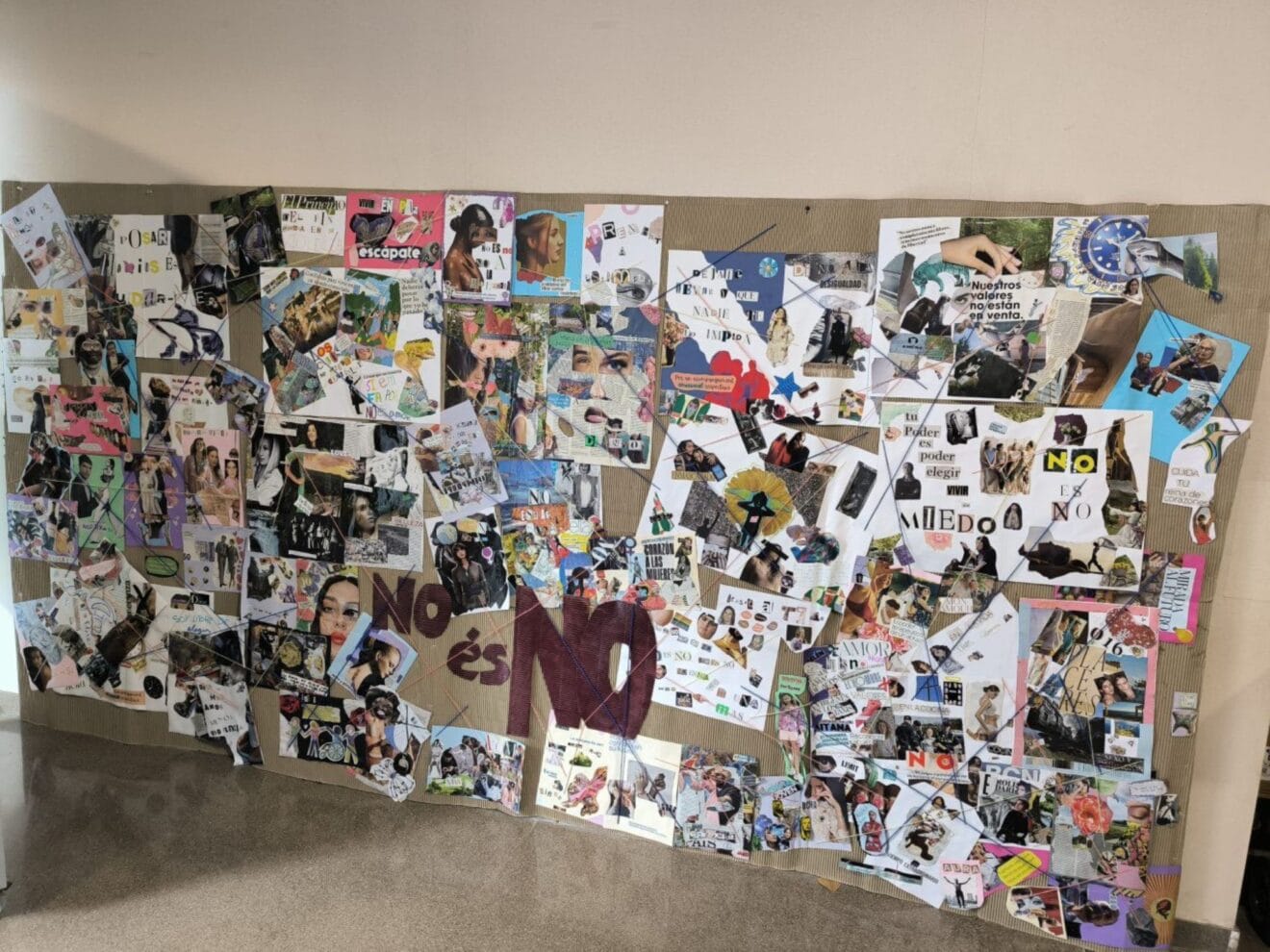 Mural 25N del IES La Mar