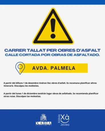 Información del corte de calle por el Plan de Asfaltado