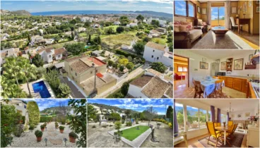 Villa con vistas al mar en Jávea espacio, luz y privacidad frente al Mediterráneo