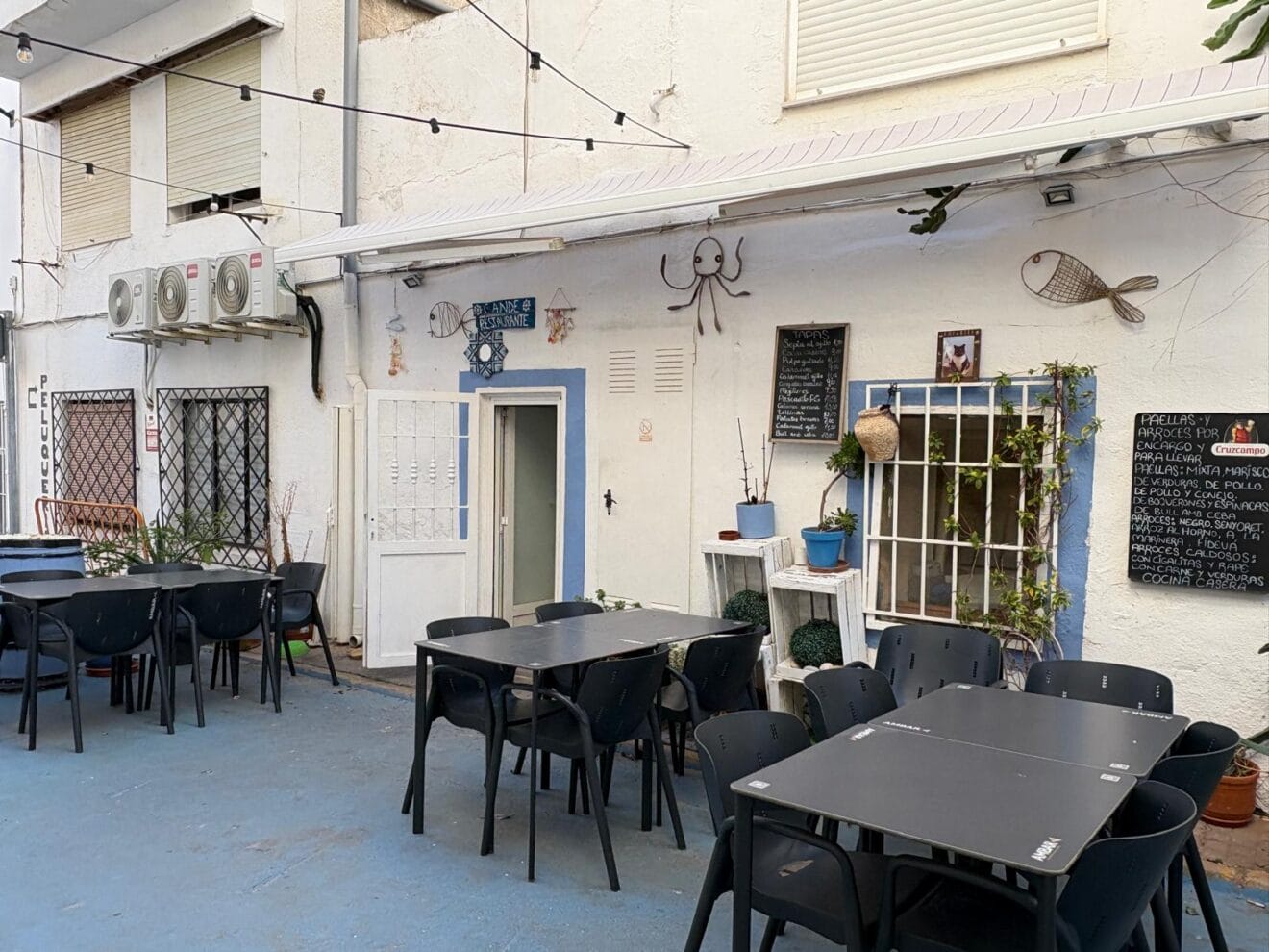 Terraza exterior del Restaurante Cande