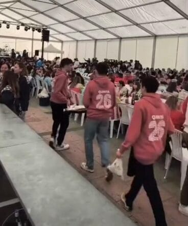 Ambiente en el Mig Any de Fogueres Xàbia