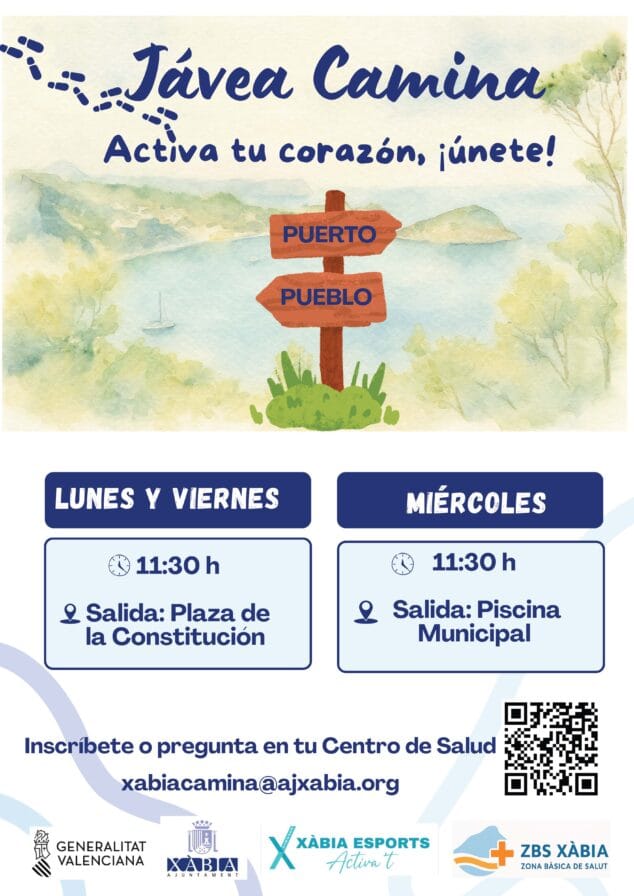 Imagen: Cartel de Xàbia Camina