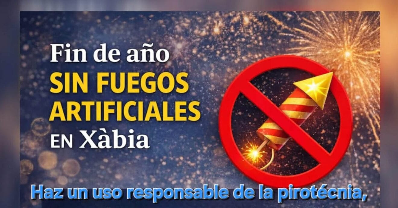 Comunicado de uso de pirotecnia en Nochevieja en Xàbia-