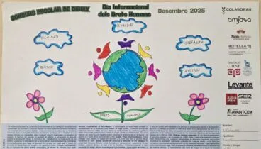 Dibujo ganador del concurso escolar de Dibujo por el Día Internacional de los Derechos Humanos 1