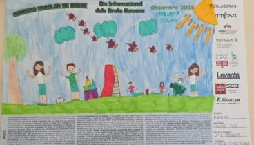 Dibujo ganador del concurso escolar de Dibujo por el Día Internacional de los Derechos Humanos 10