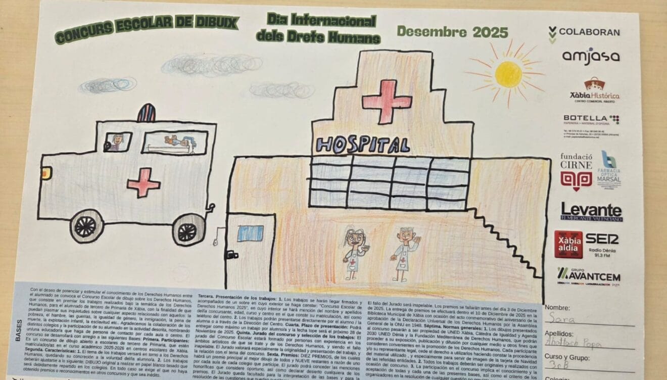 Dibujo ganador del concurso escolar de Dibujo por el Día Internacional de los Derechos Humanos 6