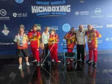 En el Campeonato del Mundo de Parakickboxing en Abu Dhabi