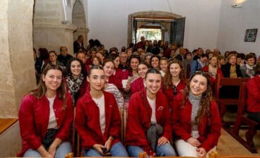 Ermita de Santa Lucía en el momento de la misa