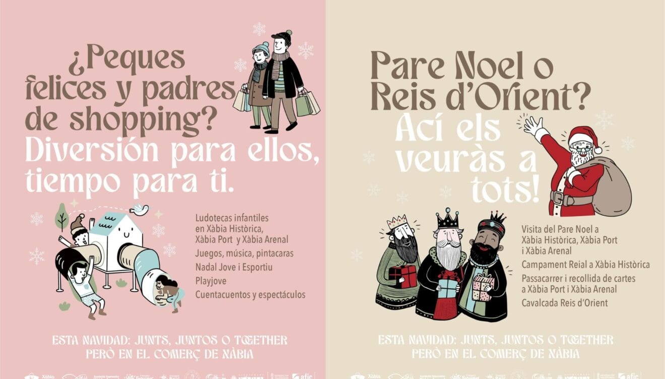 Programación navideña de Xàbia, con actividades familiares en el Centre Històric, el Port y el Arenal
