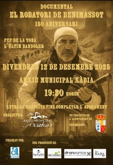 Proyección del documental ‘El robatori de Benimassot’ en Arxiu Municipal de Xàbia