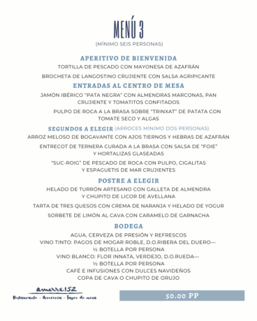 Tercera opción del menú de grupos para estas navidades