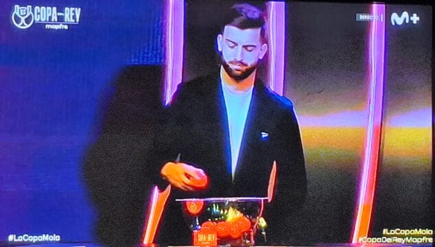 Imagen: Antonio Sivera durante el sorteo de la Copa del Rey