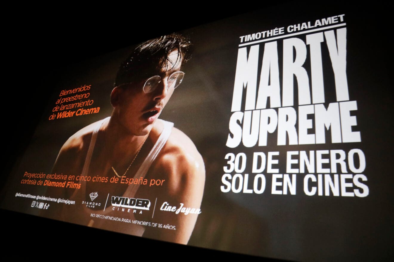 Proyección de Martyn Supreme en el Cine Jayan