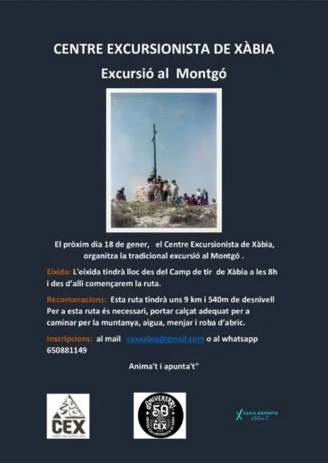 Cartel de la Subida al Montgó
