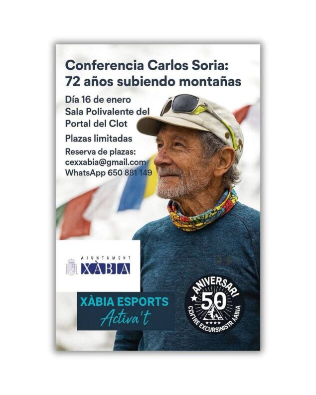 Imagen: Charla del alpinista Carlos Soria en Xàbia