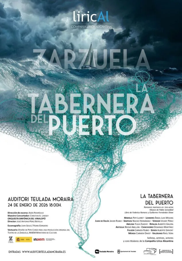 Imagen: “La Tabernera del Puerto” atraca en el Auditori Teulada Moraira