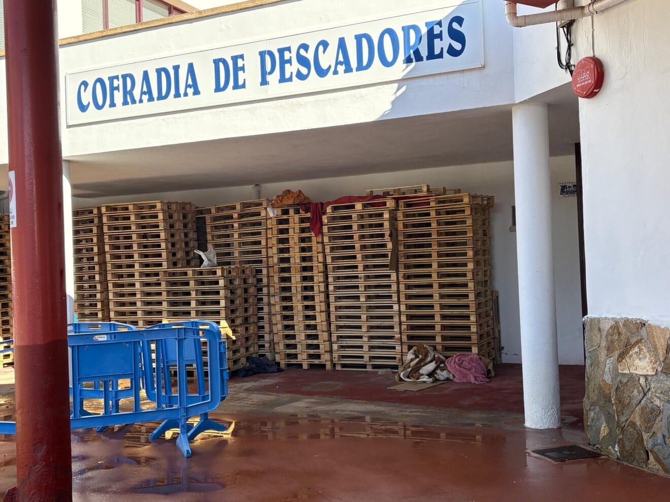 Lugar donde se encontraba el vecino