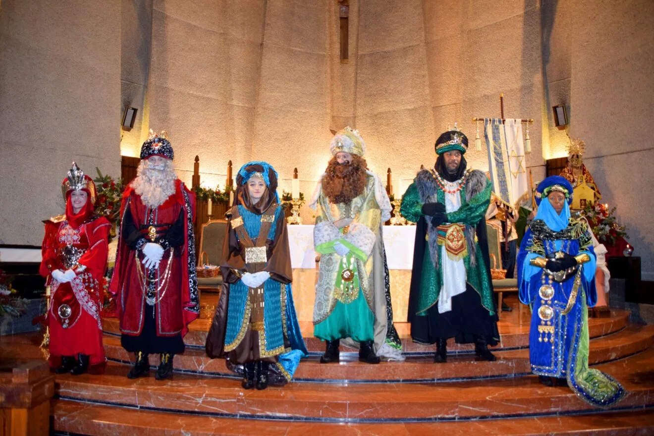 Reyes Magos de Oriente a su llegada a la Iglesia Nuestra Señora de Loreto de Xàbia