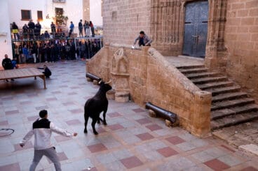 Vecinos y visitantes se dieron cita en las plazas de Xàbia en la única jornada de bous al carrer celebrada durante las fiestas de Sant Sebastià (5)