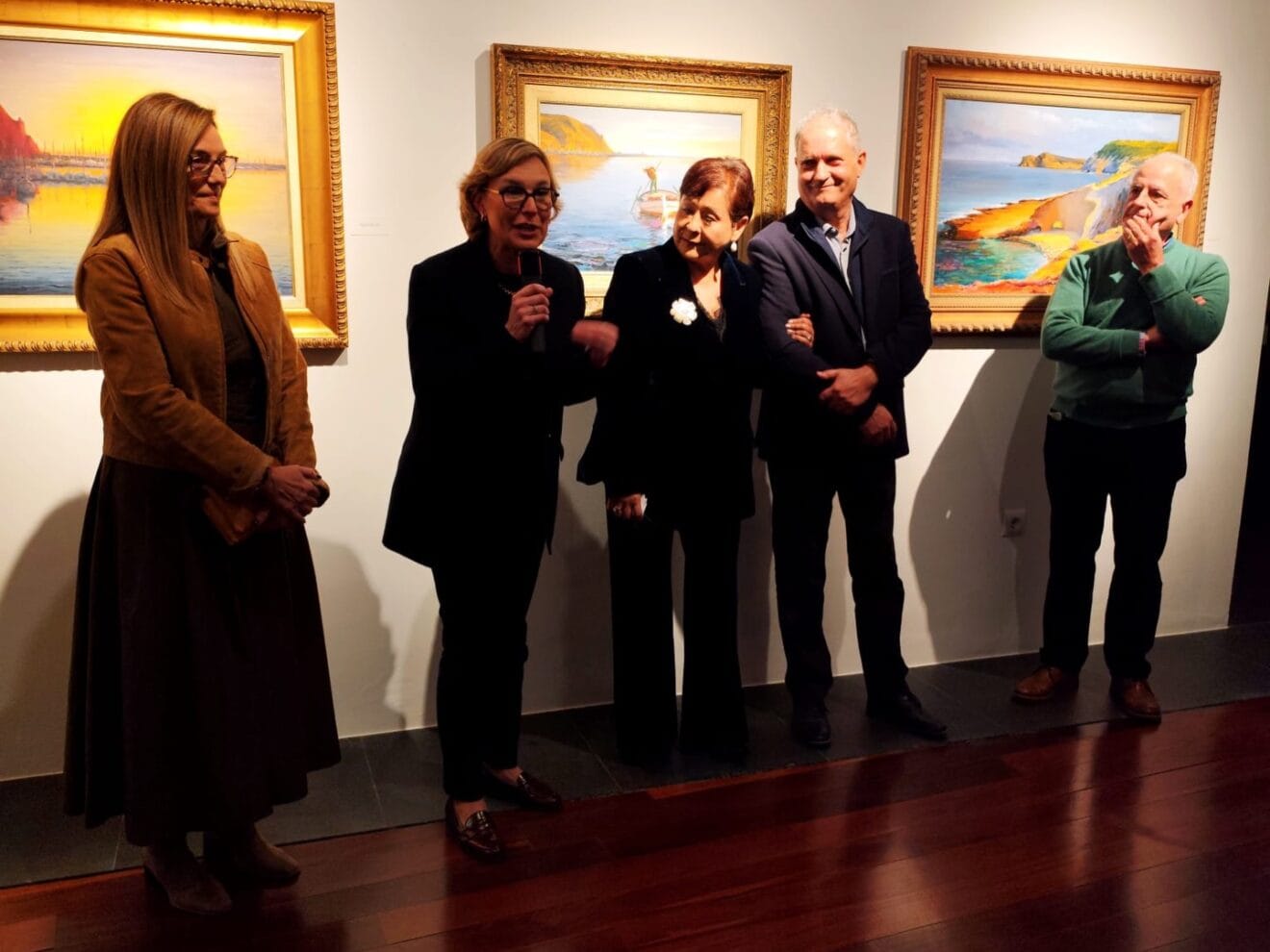 Inauguración de la exposición de Tomás Sivera