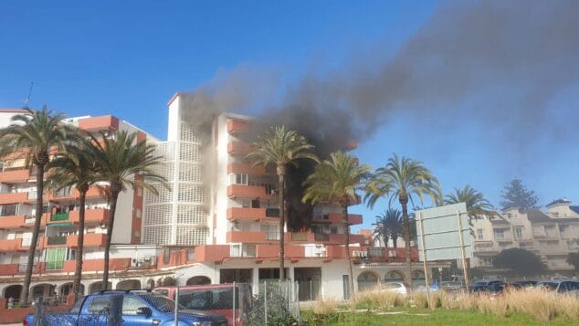 Imagen: Incendio en una vivienda de Jávea Park | Fotos RRSS
