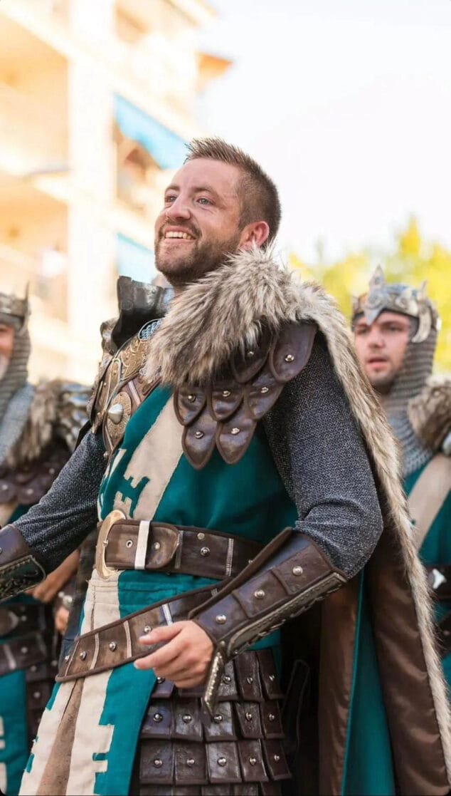 Image: Jose Antonio Buigues as squad leader in a parade