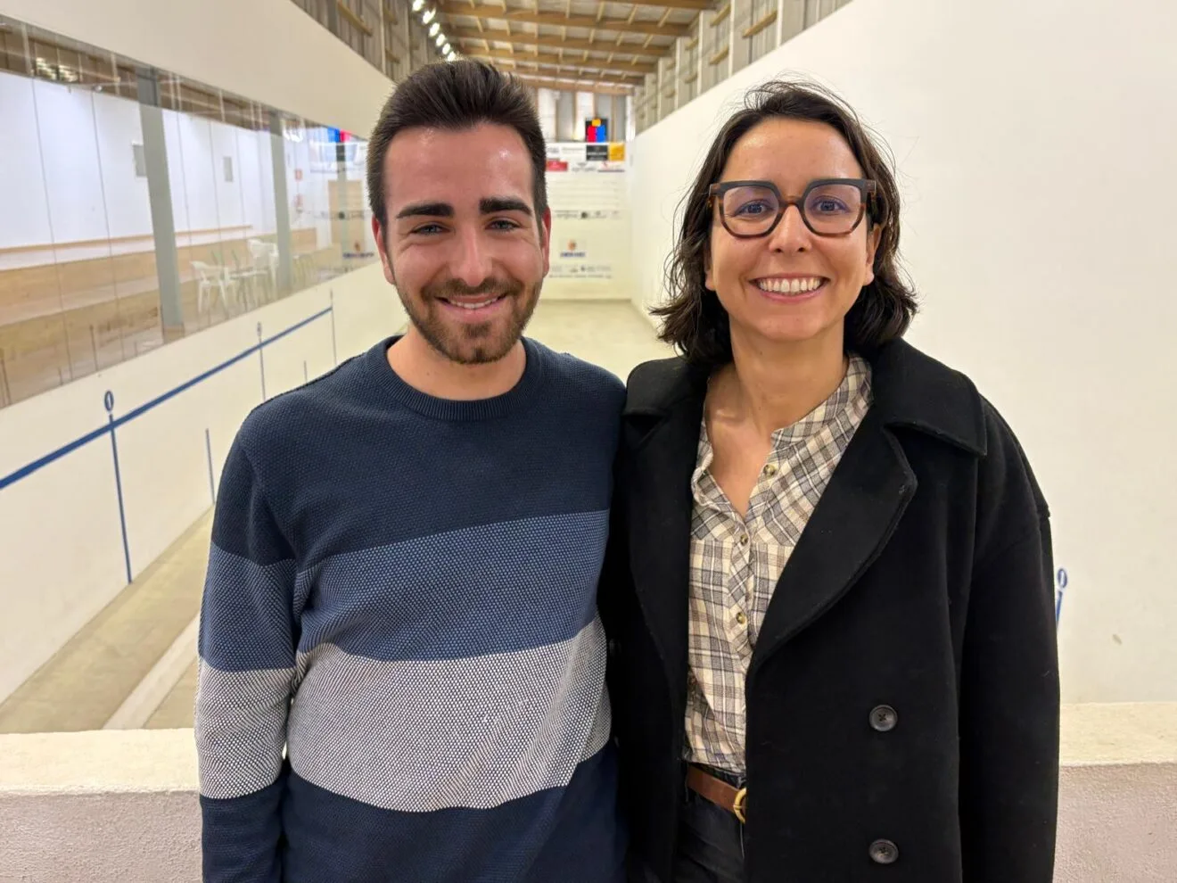 Jose Palacio e Irene Bolufer, presidente y vicepresidenta del CE Llebeig Xàbia