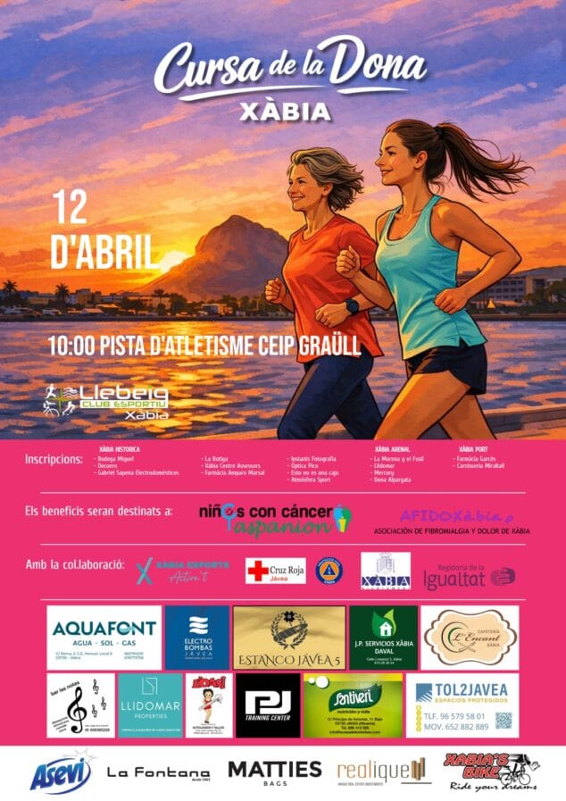 Image : Affiche de la course féminine de Xàbia