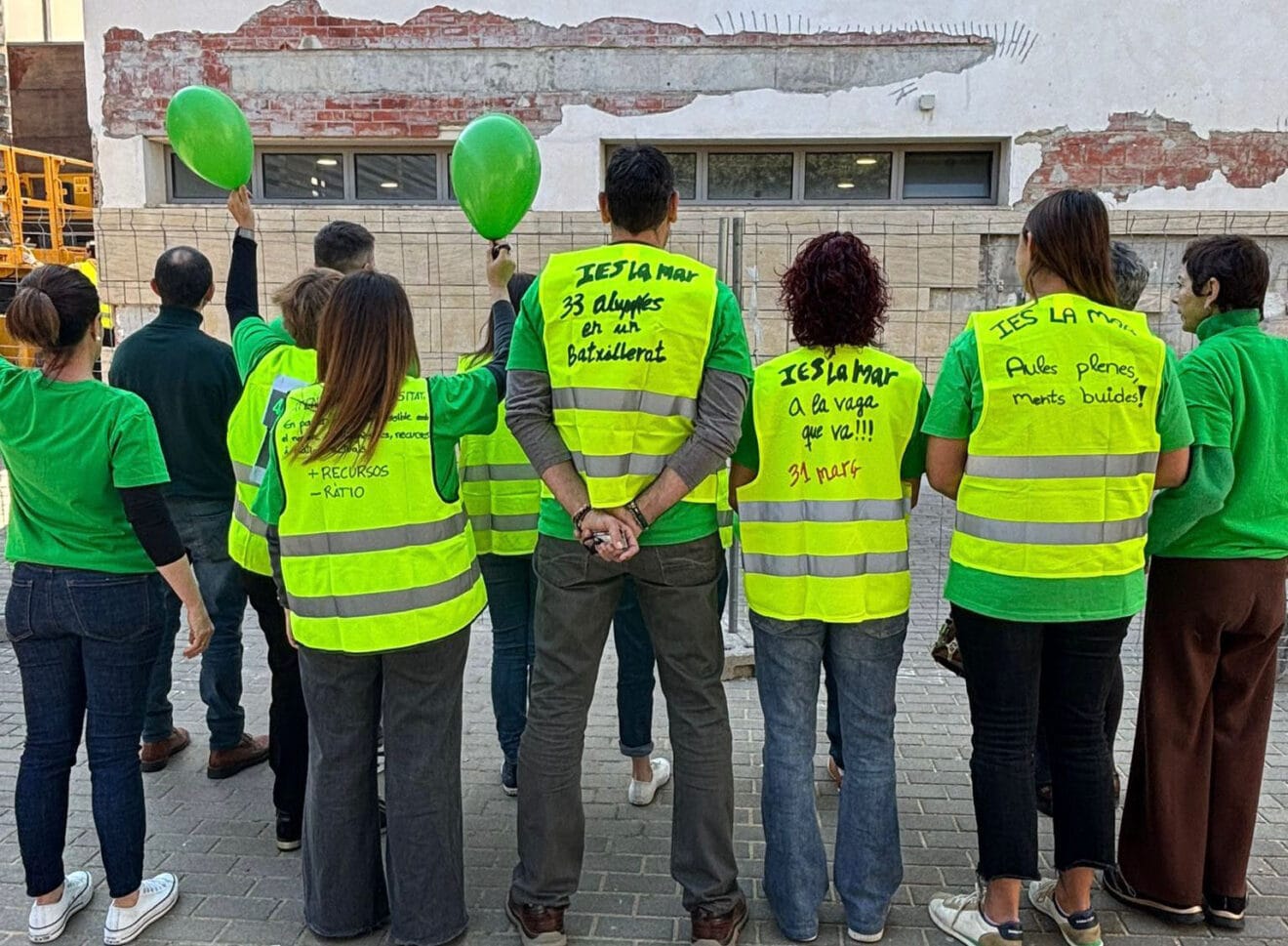 Cartel de la concentración de profesorado