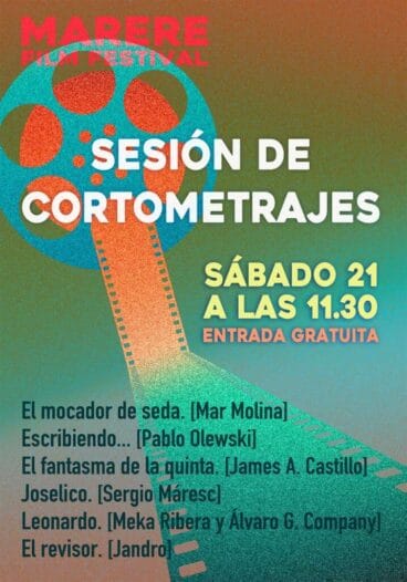 Cartel de la sesión de cortometrajes 2026 del Marere Film Festival