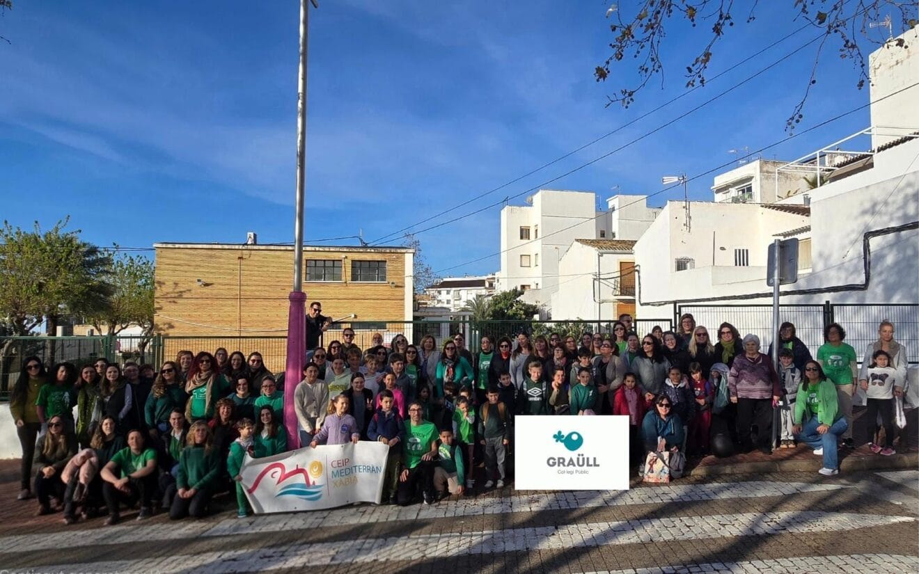 CEIP Mediterrània y CEIP Graüll realizan la concentración conjunta