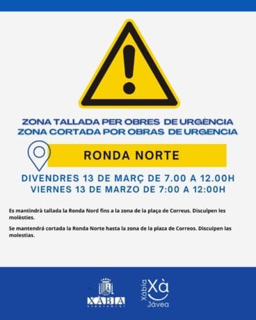 Corte de tráfico en Ronda Norte