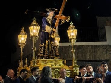 Imagen de Jesús Nazareno durante la procesión