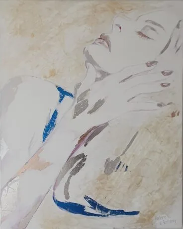 Pintura de Heleen Verhelst para la exposición ‘Caballetes de pintura en el paraíso’