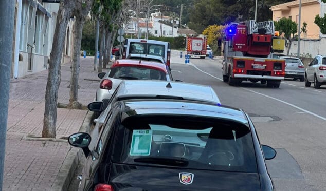 Imagen: Unidades de Bomberos acudiendo al suceso