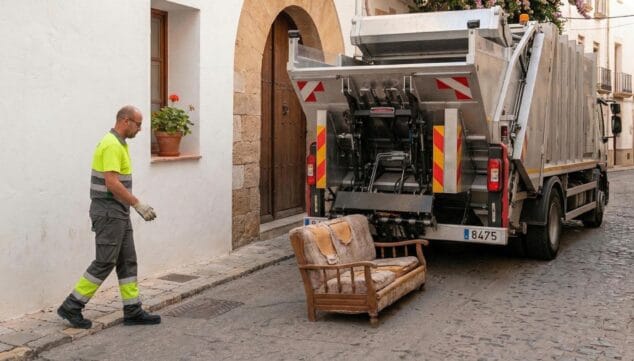 Imagen: Xàbia Més Bonica facilita la retirada de muebles y electrodomésticos a domicilio