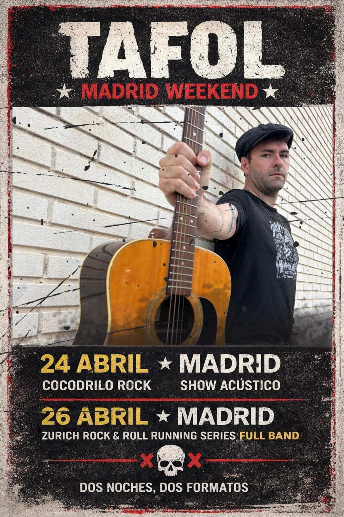 Cartel conciertos Tafol Madrid